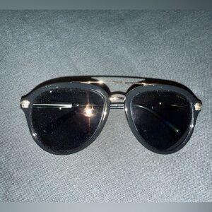 Black Sunglasses with Gold Accent